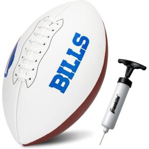 Franklin Sports NFL Autograph Football – Official Size White Panel Souvenir Football for Autographs + Signatures – NFL Team Fan Shop Memorabilia(Buffalo Bills)