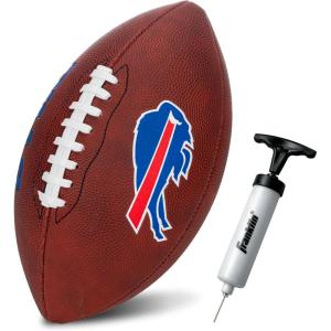 Franklin Sports NFL Football – Youth Junior Size Football for Kids – Official NFL Team Logo + Colors – Fan Shop Ball(Buffalo Bills)