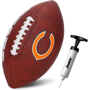 Franklin Sports NFL Football – Youth Junior Size Football for Kids – Official NFL Team Logo + Colors – Fan Shop Ball(Chicago Bears)