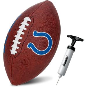 Franklin Sports NFL Football – Youth Junior Size Football for Kids – Official NFL Team Logo + Colors – Fan Shop Ball(Indianapolis Colts)