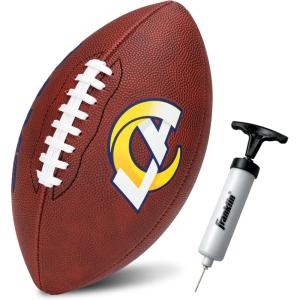 Franklin Sports NFL Football – Youth Junior Size Football for Kids – Official NFL Team Logo + Colors – Fan Shop Ball(Los Angeles Rams)