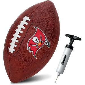 Franklin Sports NFL Football – Youth Junior Size Football for Kids – Official NFL Team Logo + Colors – Fan Shop Ball(Tampa Bay Buccaneers)