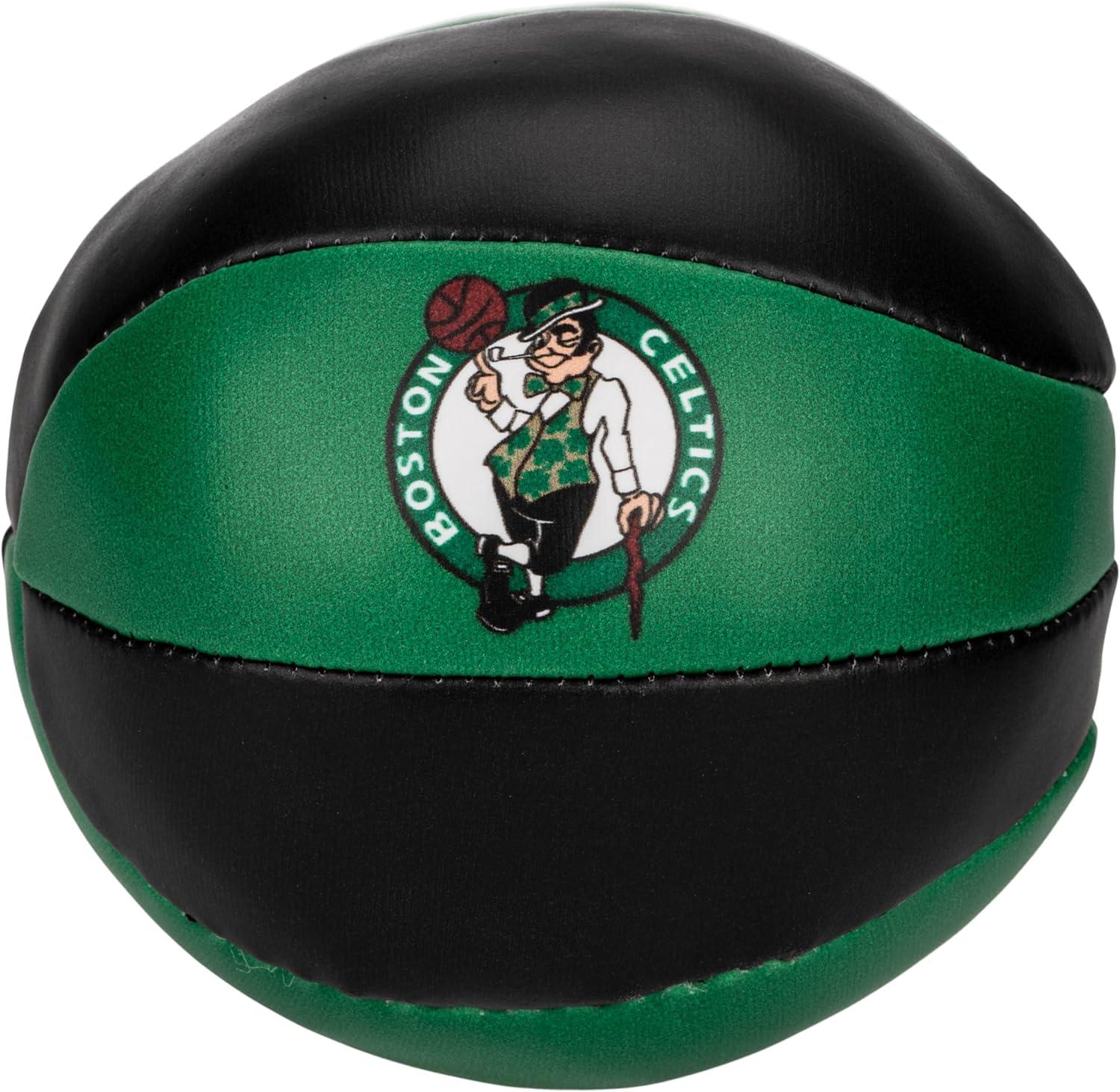 imageFranklin Sports NBA Toy Basketballs 2 Pack of Kids Soft Mini Basketballs for Over The Door Indoor Hoops NBA Fan ShopBoston Celtics