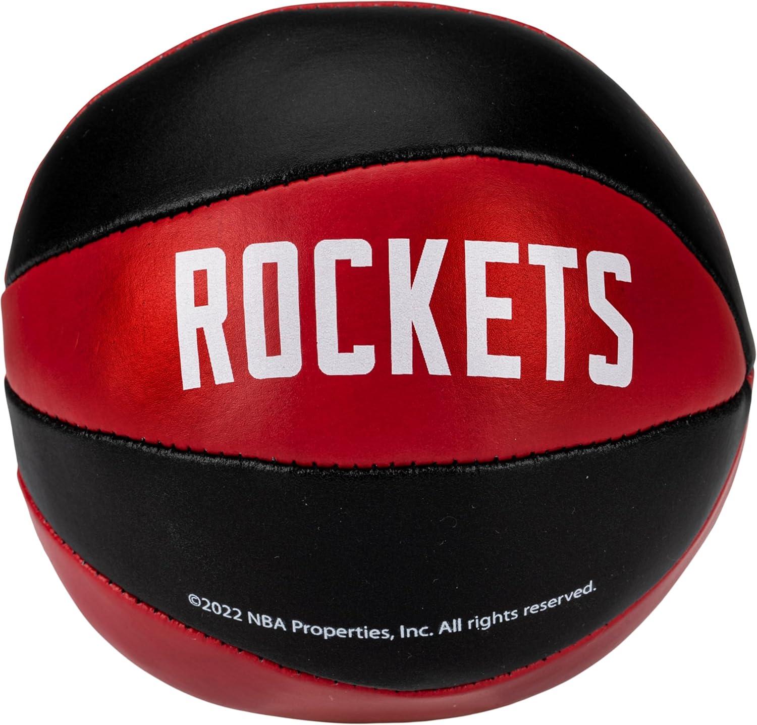 imageFranklin Sports NBA Toy Basketballs 2 Pack of Kids Soft Mini Basketballs for Over The Door Indoor Hoops NBA Fan ShopHouston Rockets