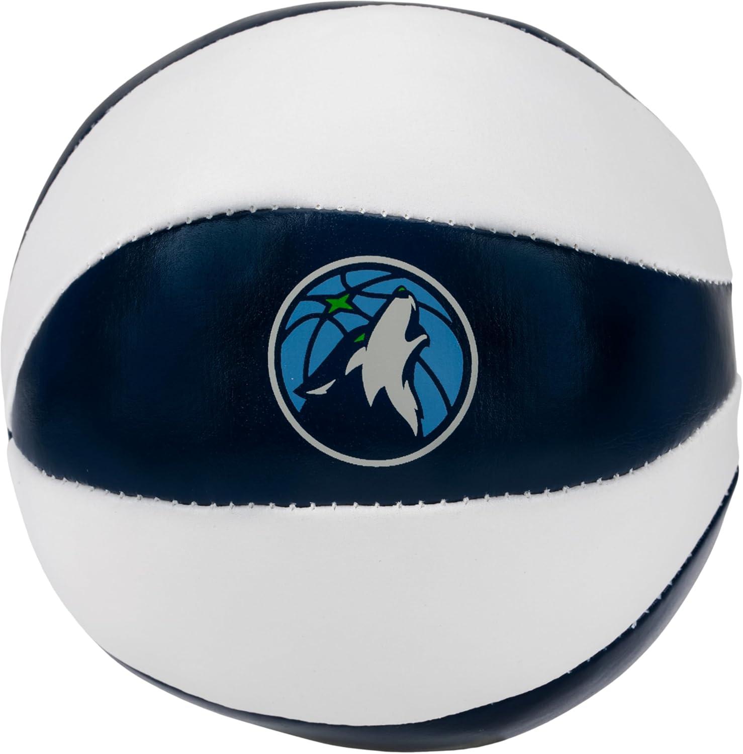 imageFranklin Sports NBA Toy Basketballs 2 Pack of Kids Soft Mini Basketballs for Over The Door Indoor Hoops NBA Fan ShopMinnesota Timberwolves