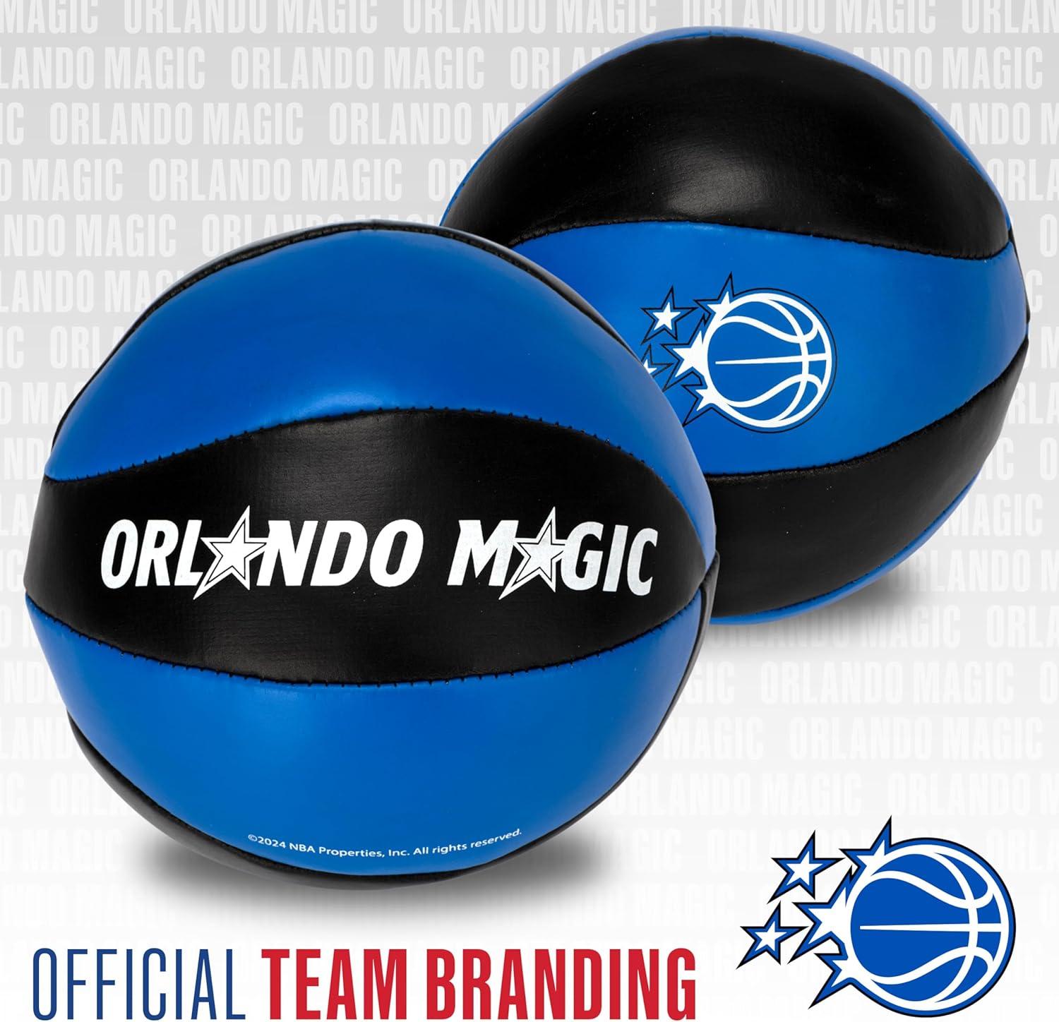 imageFranklin Sports NBA Toy Basketballs 2 Pack of Kids Soft Mini Basketballs for Over The Door Indoor Hoops NBA Fan ShopOrlando Magic