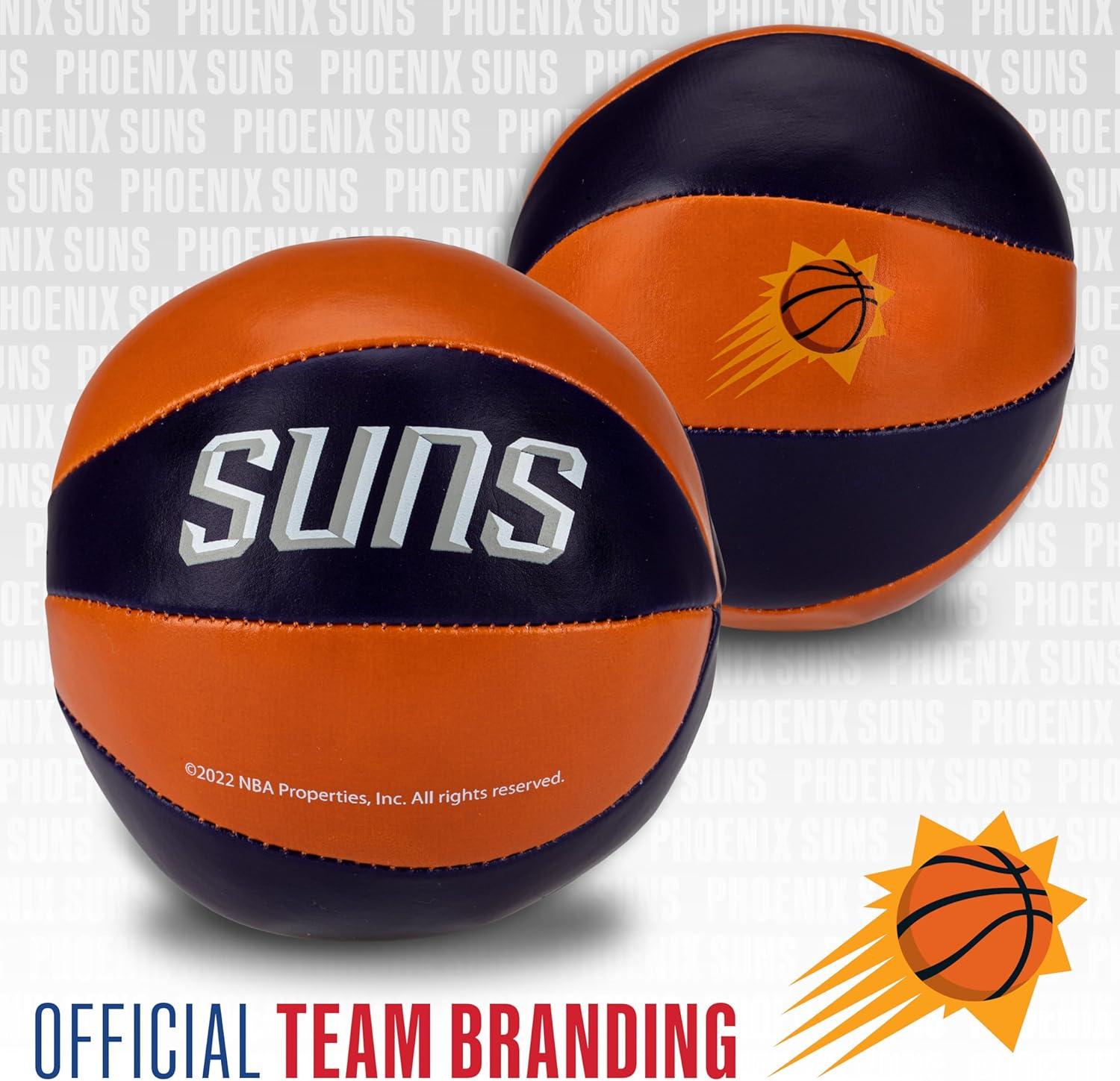 imageFranklin Sports NBA Toy Basketballs 2 Pack of Kids Soft Mini Basketballs for Over The Door Indoor Hoops NBA Fan ShopPhoenix Suns