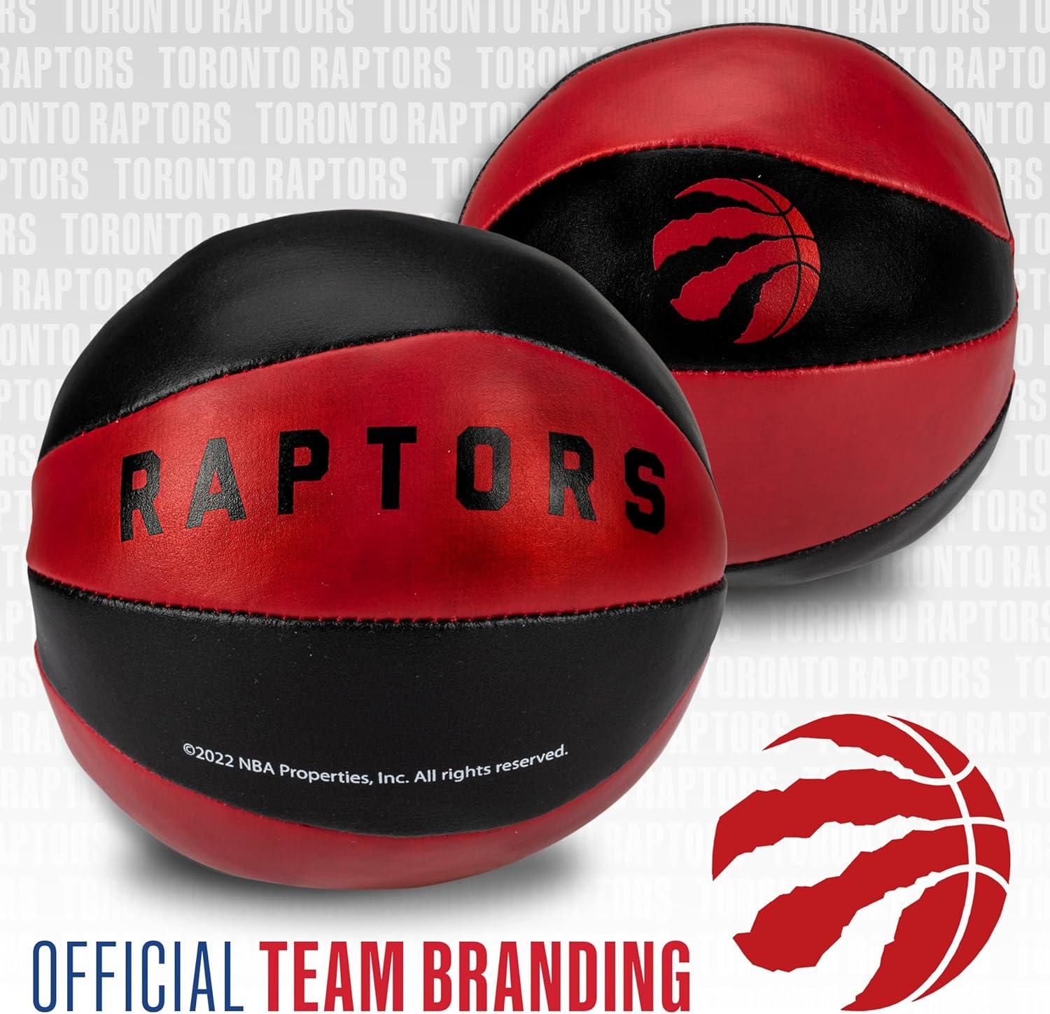 imageFranklin Sports NBA Toy Basketballs 2 Pack of Kids Soft Mini Basketballs for Over The Door Indoor Hoops NBA Fan ShopToronto Raptors