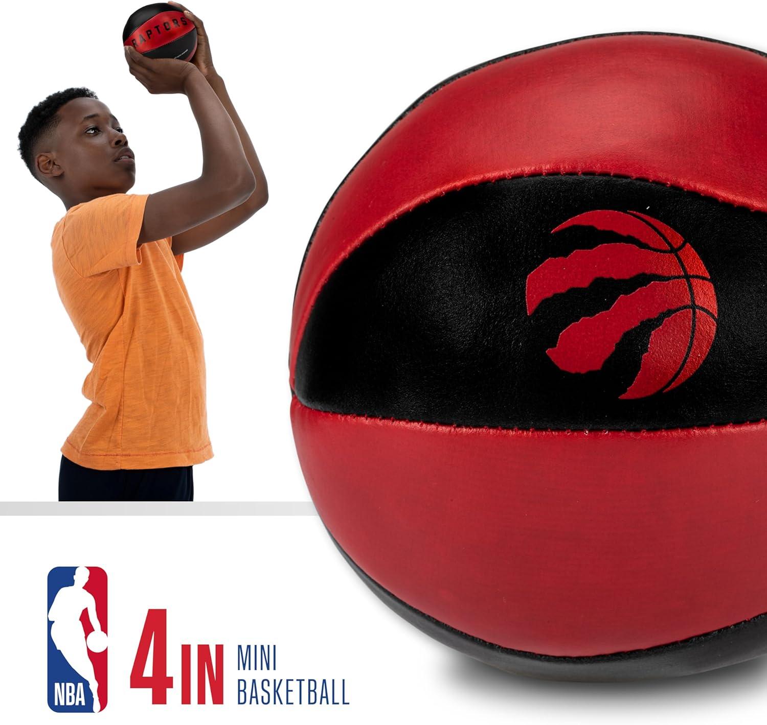 imageFranklin Sports NBA Toy Basketballs 2 Pack of Kids Soft Mini Basketballs for Over The Door Indoor Hoops NBA Fan ShopToronto Raptors