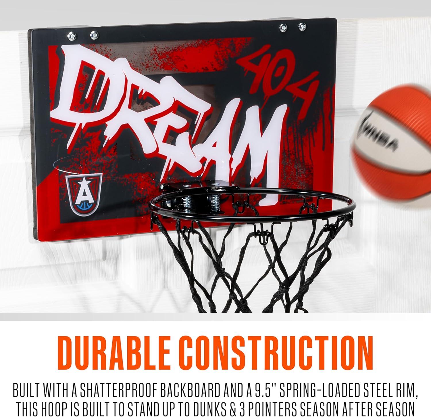 imageFranklin Sports WNBA Team Over The Door Basketball Hoops Kids Indoor Mini Basketball Hoop Ball Set WNBA Fan Mini HoopsAtlanta Dream