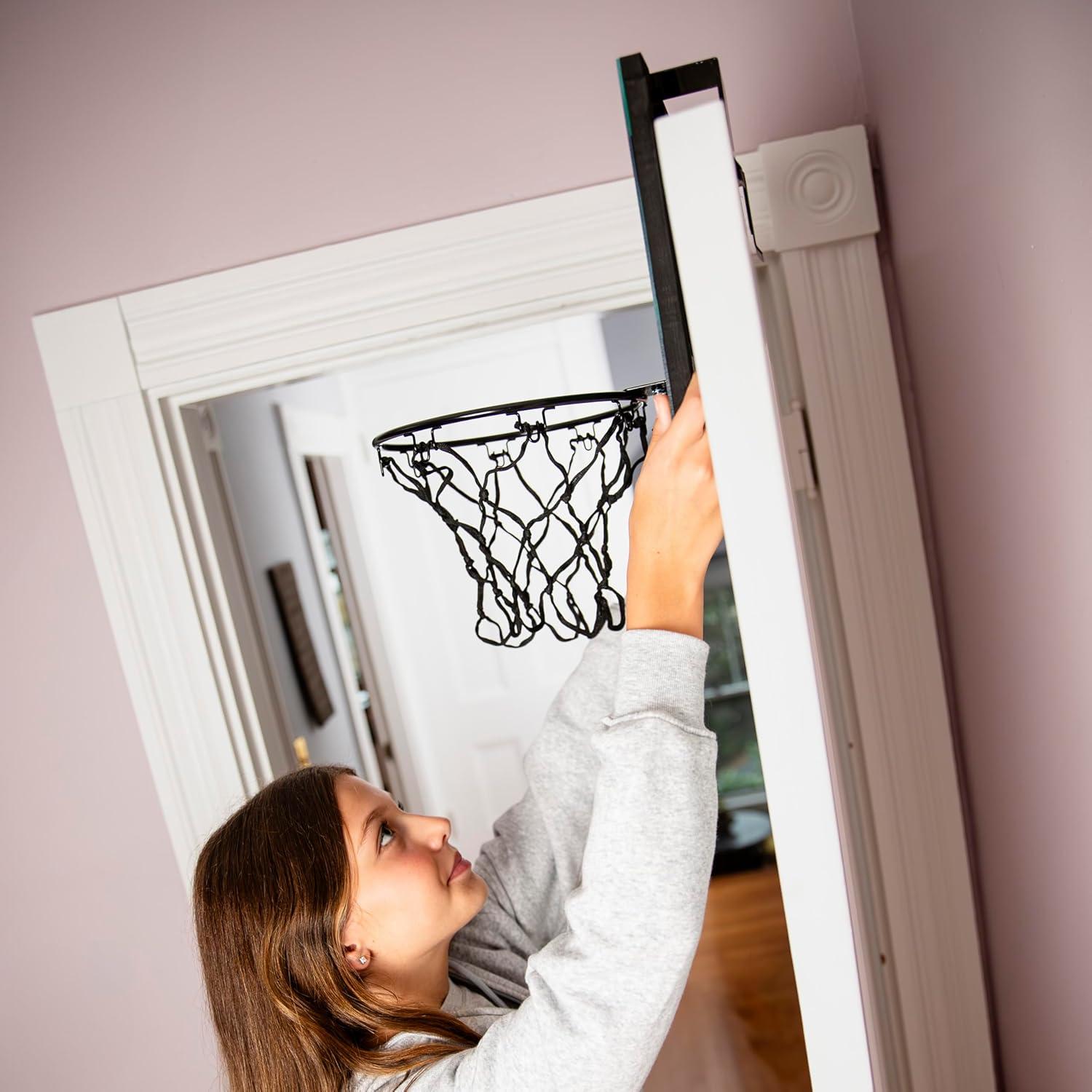 imageFranklin Sports WNBA Team Over The Door Basketball Hoops Kids Indoor Mini Basketball Hoop Ball Set WNBA Fan Mini HoopsLas Vegas Aces