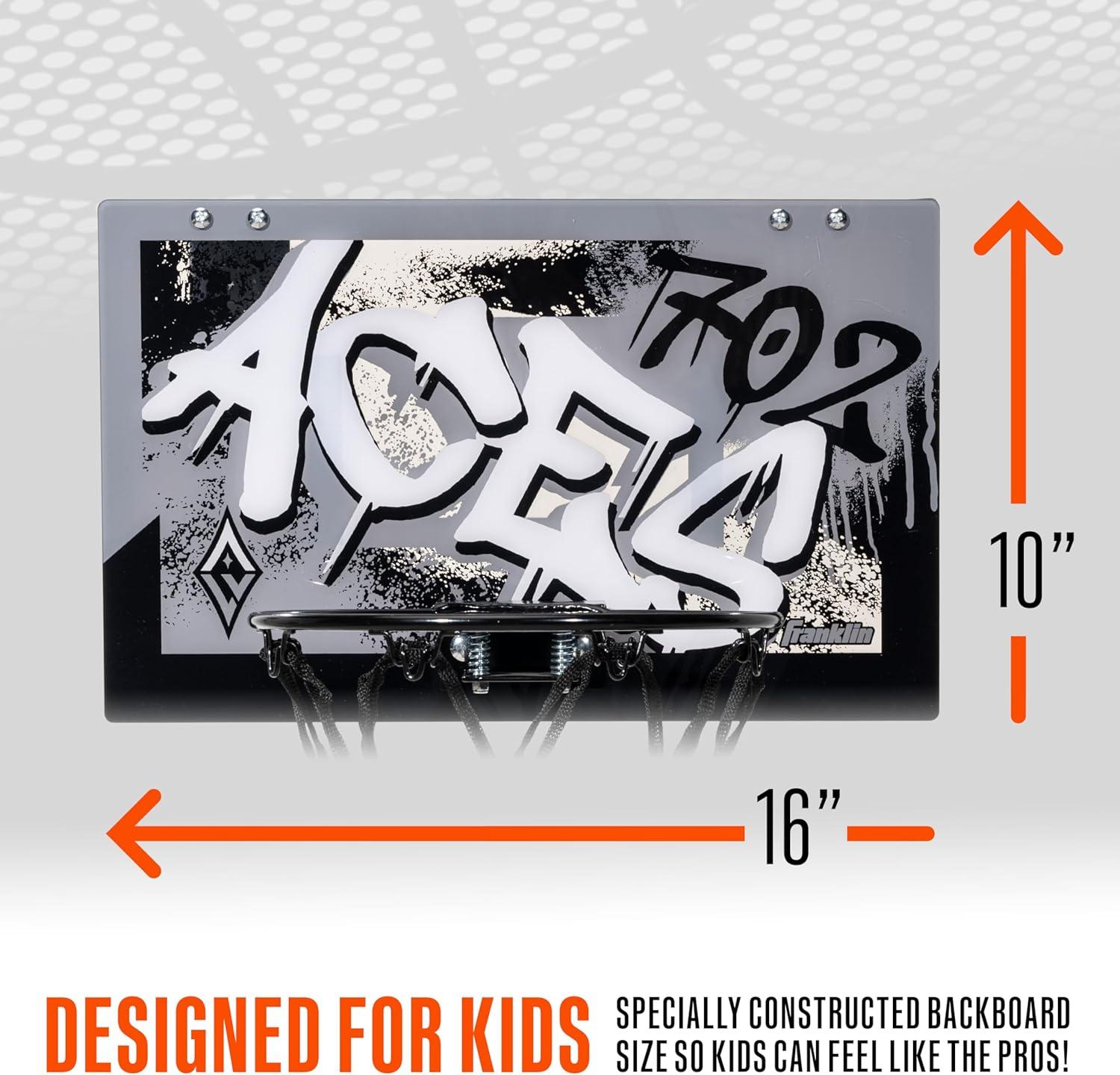 imageFranklin Sports WNBA Team Over The Door Basketball Hoops Kids Indoor Mini Basketball Hoop Ball Set WNBA Fan Mini HoopsLas Vegas Aces