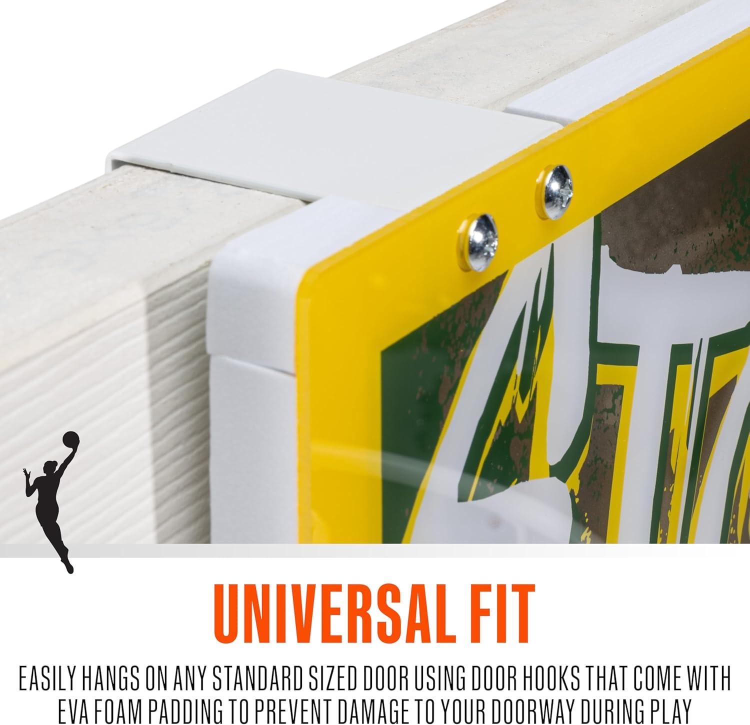 imageFranklin Sports WNBA Team Over The Door Basketball Hoops Kids Indoor Mini Basketball Hoop Ball Set WNBA Fan Mini HoopsSeattle Storm