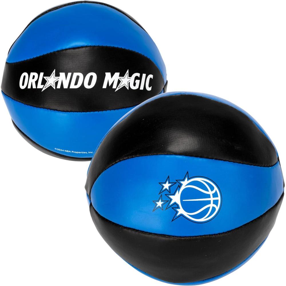 imageFranklin Sports NBA Toy Basketballs 2 Pack of Kids Soft Mini Basketballs for Over The Door Indoor Hoops NBA Fan ShopOrlando Magic