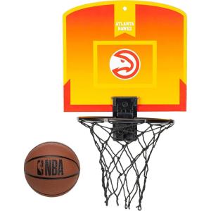 Franklin Sports NBA Over the Door Basketball Hoop – Kids Indoor Mini Hoop Set with Basketball – Perfect for Bedroom or Office(Atlanta Hawks)