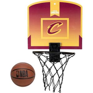 Franklin Sports NBA Over the Door Basketball Hoop – Kids Indoor Mini Hoop Set with Basketball – Perfect for Bedroom or Office(Cleveland Cavaliers)