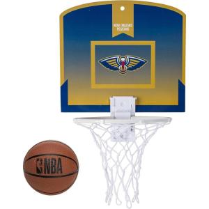 Franklin Sports NBA Over the Door Basketball Hoop – Kids Indoor Mini Hoop Set with Basketball – Perfect for Bedroom or Office(New Orleans Pelicans)