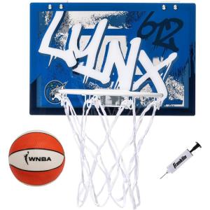 Franklin Sports WNBA Team Over The Door Basketball Hoops – Kids Indoor Mini Basketball Hoop + Ball Set – WNBA Fan Mini Hoops(Minnesota Lynx)