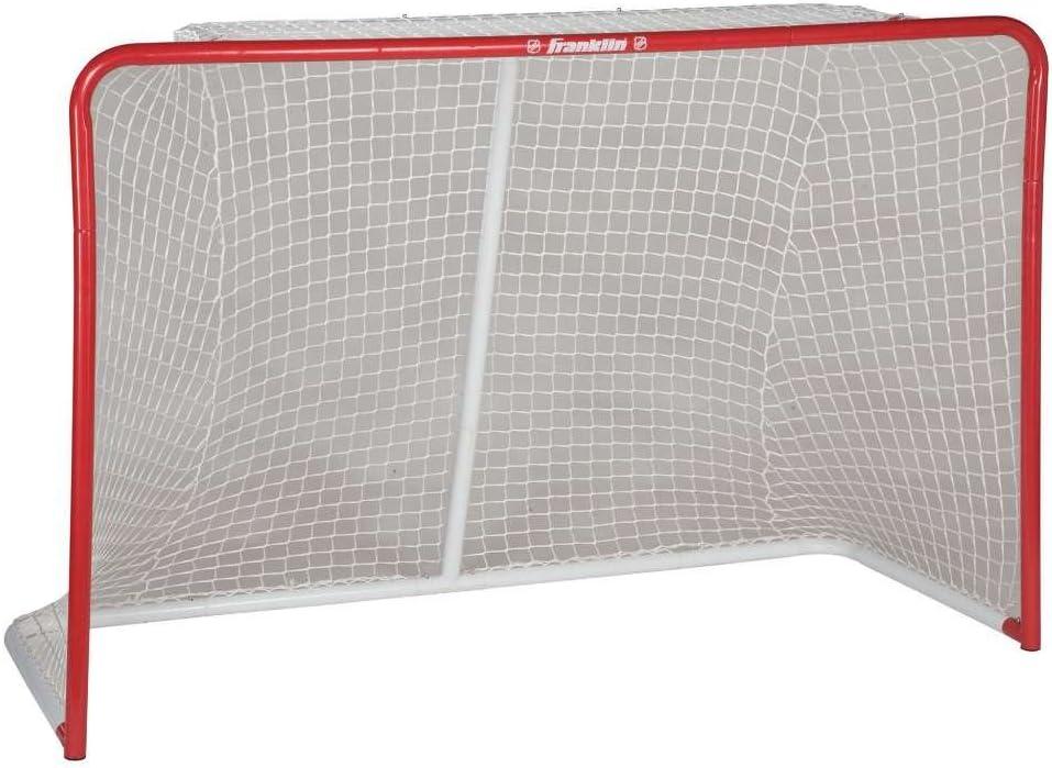imageFranklin Sports NHL Hockey Goal Replacement Net 72quot Official Size Goal Replacement Netting Outdoor Street Hockey Goal Net Easy Attach Official Size Net 72quot x 48quot x 30quotWhite72 x 48 x 30Inch