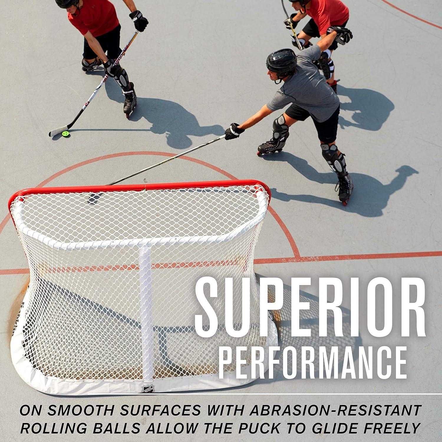 imageFranklin Sports NHL Street Hockey Puck X3 RollaPuck Outdoor Roller Hockey Puck Official Size Street Hockey Puck Green