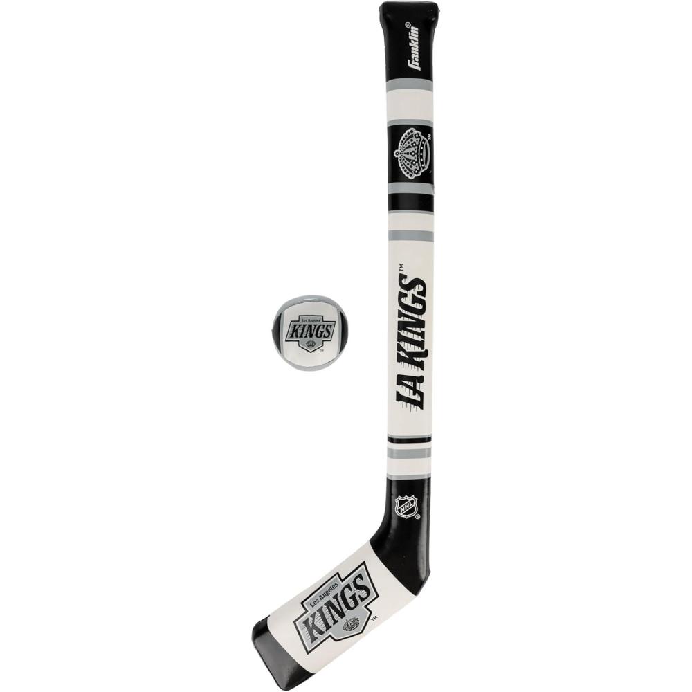 imageFranklin Sports NHL Team Mini Soft Hockey Stick Set  NHL Team Soft Foam Mini Hockey Stick and Ball  Great Toy for KidsLA Kings