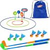 imageNERF Birdie Golf Game  Fun Backyard Golf Game  Practice Your Chipping Game  Complete Set with Golf Clubs Scoring Rings Birdie Balls ampamp Carry Bag