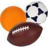 imageNERF Mini Foam Sports Ball Set  Kids Youth Foam Football Mini Soccer Ball Mini Basketball Set Soft Foam Sports Set for Kids  All Sport Kids Indoor  Outdoor Toy Sports Ball Pack  Multicolor