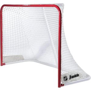 Franklin Sports NHL Street Hockey Goals – Outdoor Steel Street + Roller Hockey Nets – 72″ x 48″(Red/White)