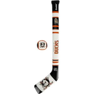 Franklin Sports NHL Team Mini Soft Hockey Stick Set – NHL Team Soft Foam Mini Hockey Stick and Ball – Great Toy for Kids(Anaheim Ducks)