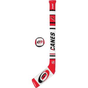 Franklin Sports NHL Team Mini Soft Hockey Stick Set – NHL Team Soft Foam Mini Hockey Stick and Ball – Great Toy for Kids(Carolina Hurricanes)