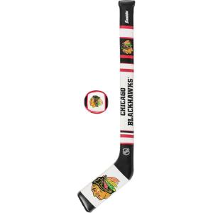 Franklin Sports NHL Team Mini Soft Hockey Stick Set – NHL Team Soft Foam Mini Hockey Stick and Ball – Great Toy for Kids(Chicago Blackhawks)