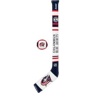 Franklin Sports NHL Team Mini Soft Hockey Stick Set – NHL Team Soft Foam Mini Hockey Stick and Ball – Great Toy for Kids(Columbus Blue Jackets)
