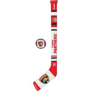 Franklin Sports NHL Team Mini Soft Hockey Stick Set – NHL Team Soft Foam Mini Hockey Stick and Ball – Great Toy for Kids(Florida Panthers)
