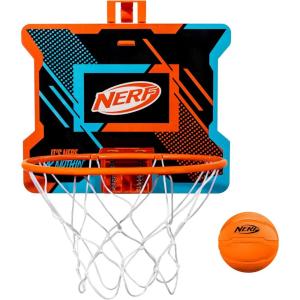 NERFOOP Slam Mini Basketball Hoop Set – Pro Hoop Mini Basket Set with NERF Foam Basketball – Spring Loaded Rim Great for Dunking – Perfect Bedroom + Office Accessory