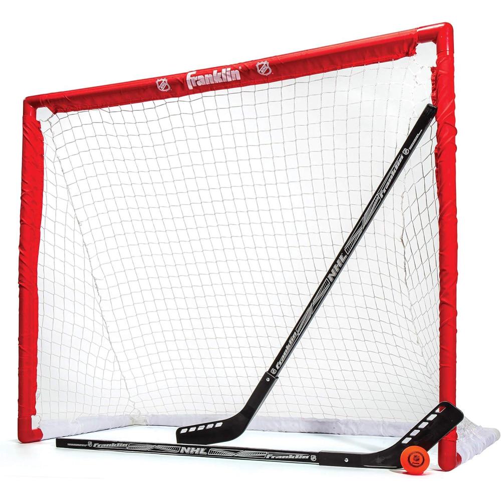 imageFranklin Sports Hockey Goal Ball and Stick Set NHL