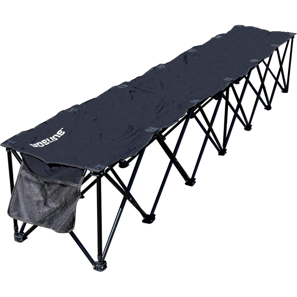 imageFranklin Sports Sideline Team Bench 6 Person Collapsible Sport Bench No Assembly Instant Seating All Sport Soccer Lacrosse Football Heavy Duty