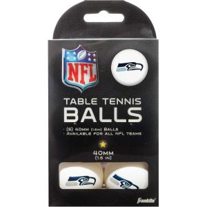 Franklin Sports Licensed Table Tennis Balls – NFL Table Tennis Balls – Official Team Logos and Colors – Fun Tailgate Accessories(Seattle Seahawks)
