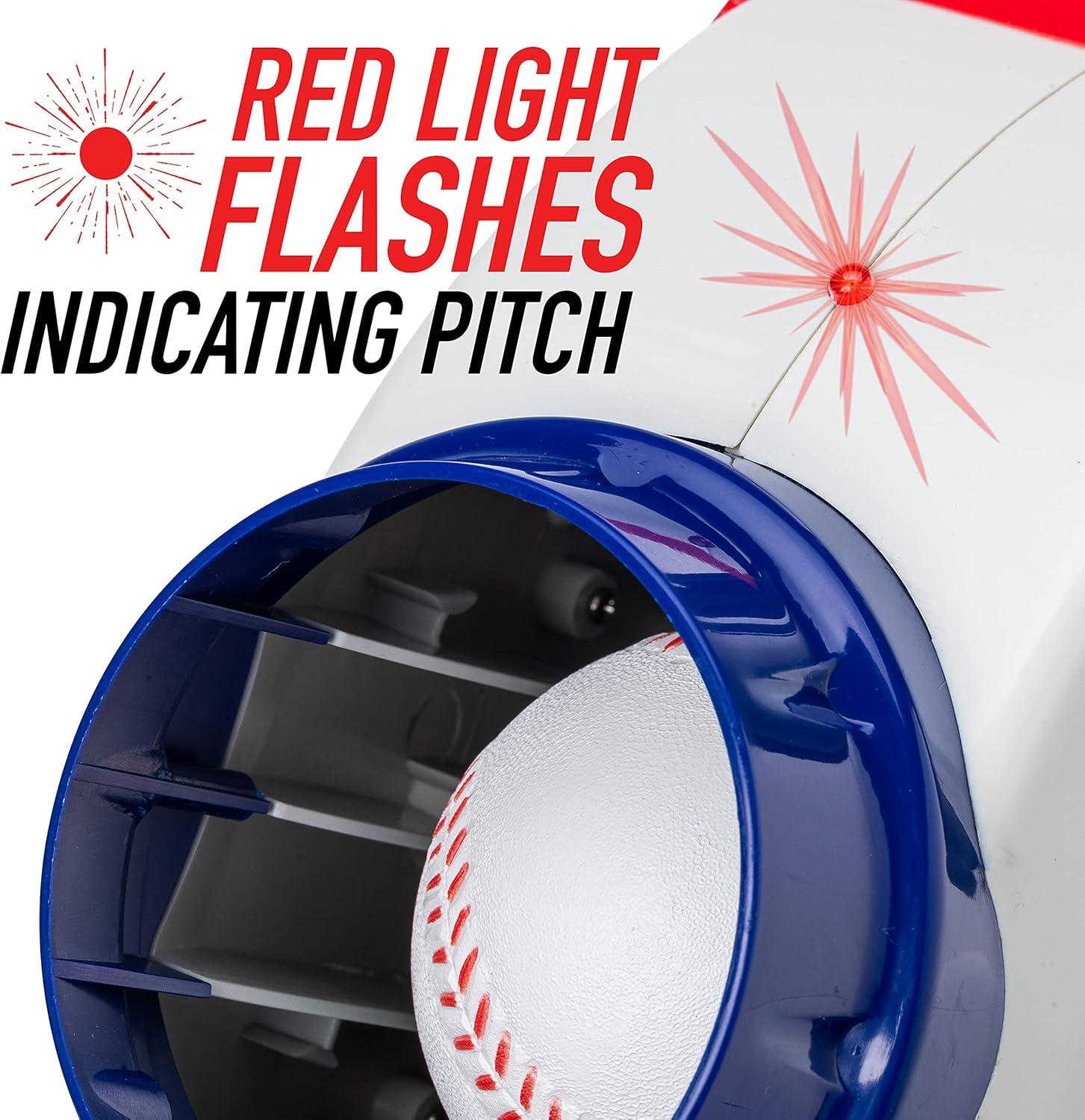 imageFranklin Sports Kids Pitching Machine Plastic Baseball Pitching Machine for Kids Batting Practice MLB Power Pitcher with Adjustable SpeedsPitching Machine