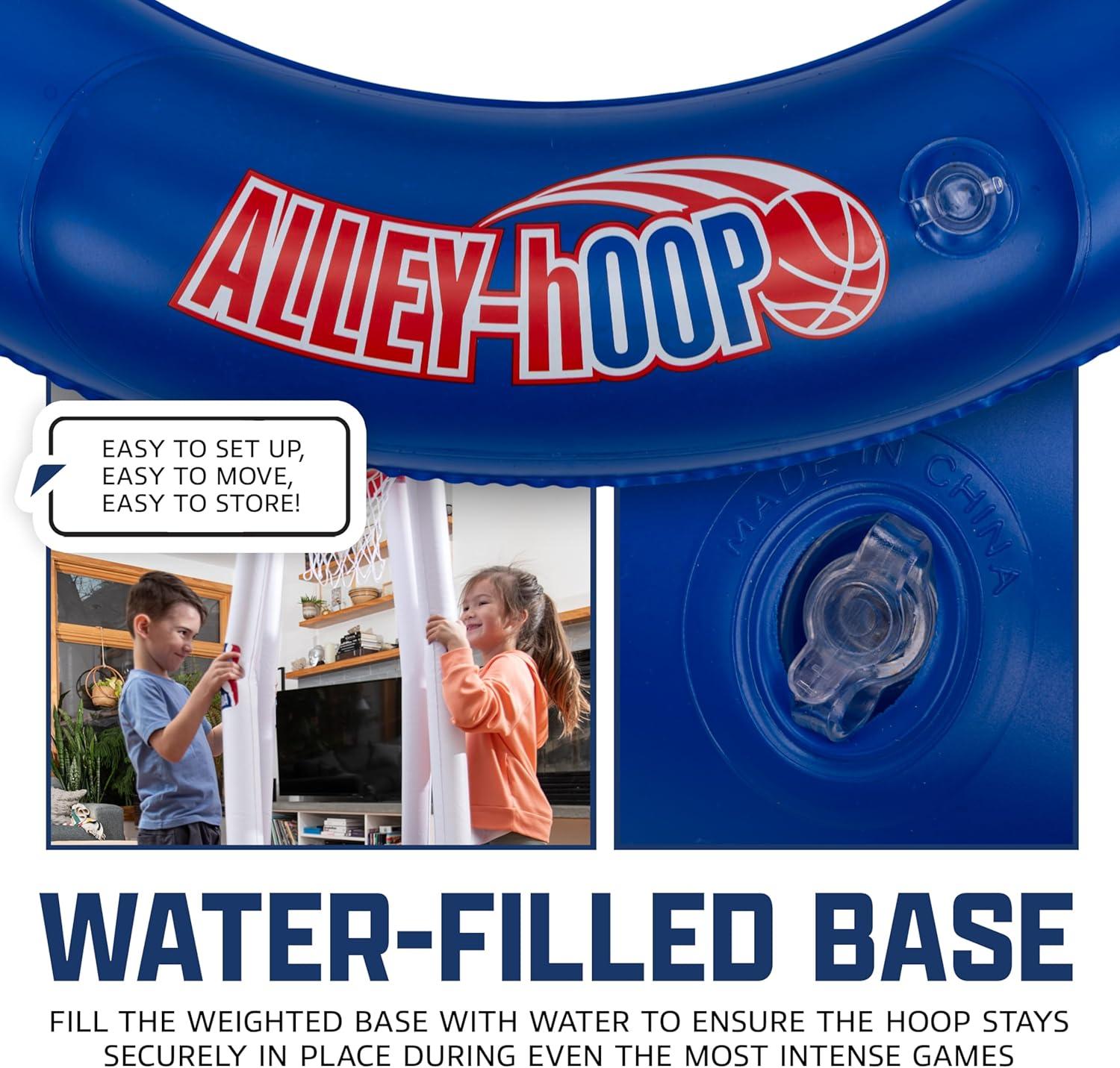 imageFranklin Sports NBA AlleyHoop Kids Inflatable Toy Basketball Hoop Set Indoor Outdoor Mini Inflatable Hoop Basketball Set for Kids Ages 3 Boys Girls Basketball Toy 48quot Inches