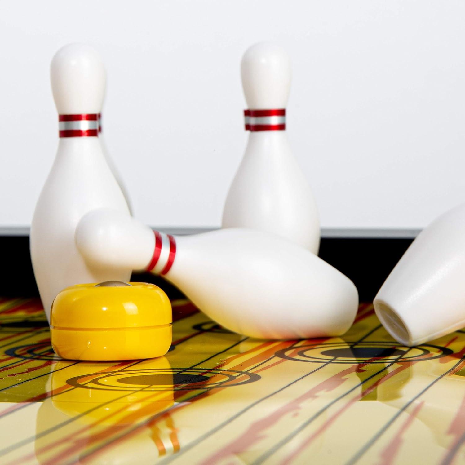 imageFranklin Sports Shuffleboard Table Game Mats Tabletop Shuffleboard Mats and Pushers Indoor Shuffleboard GamesBowling