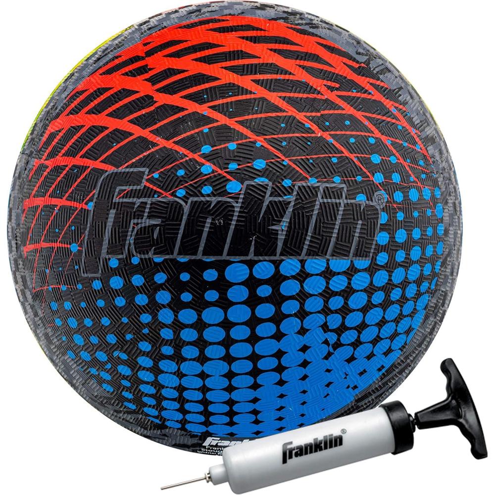 imageFranklin Sports Kids Playground Balls  Rubber Kickballs  Playground Balls For Kids  Great for Dodgeball Kickball 4 Square  Schoolyard Games  85 Diameter1 Ball  Mystic