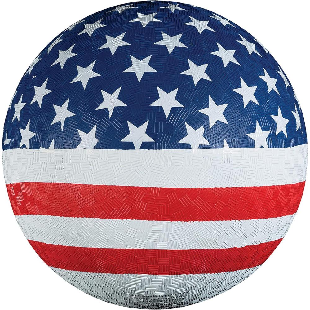 imageFranklin Sports Kids Playground Balls  Rubber Kickballs  Playground Balls For Kids  Great for Dodgeball Kickball 4 Square  Schoolyard Games  85 Diameter1 Ball  USA