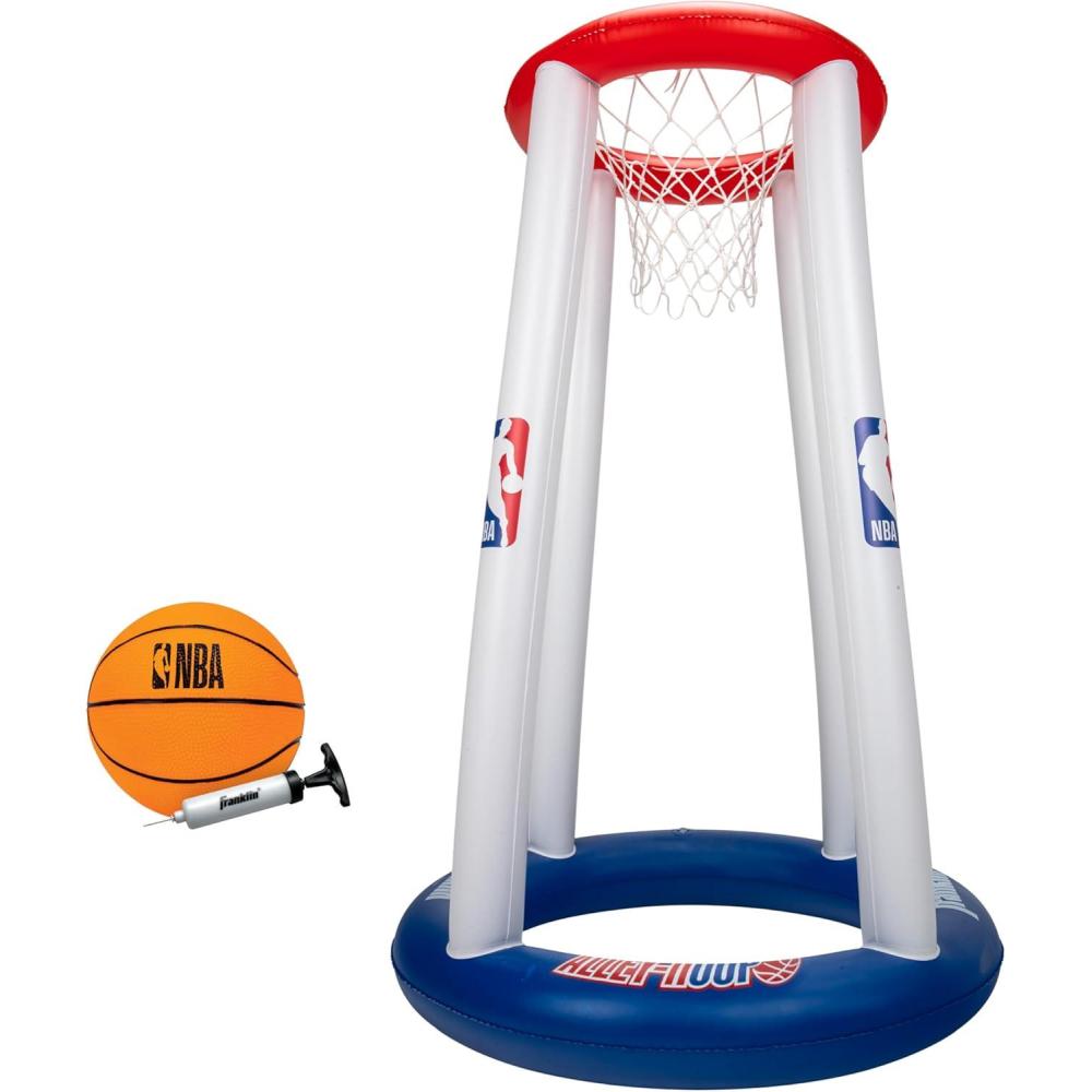 imageFranklin Sports NBA AlleyHoop Kids Inflatable Toy Basketball Hoop Set  Indoor  Outdoor Mini Inflatable Hoop  Basketball Set for Kids Ages 3  Boys  Girls Basketball Toy  48quot Inches