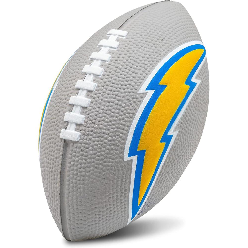 imageFranklin Sports NFL Football  Kids Foam Football  Soft Junior Size 85quot Ball with 3D Logos  Perfect for Gameday  TailgatesLos Angeles Chargers