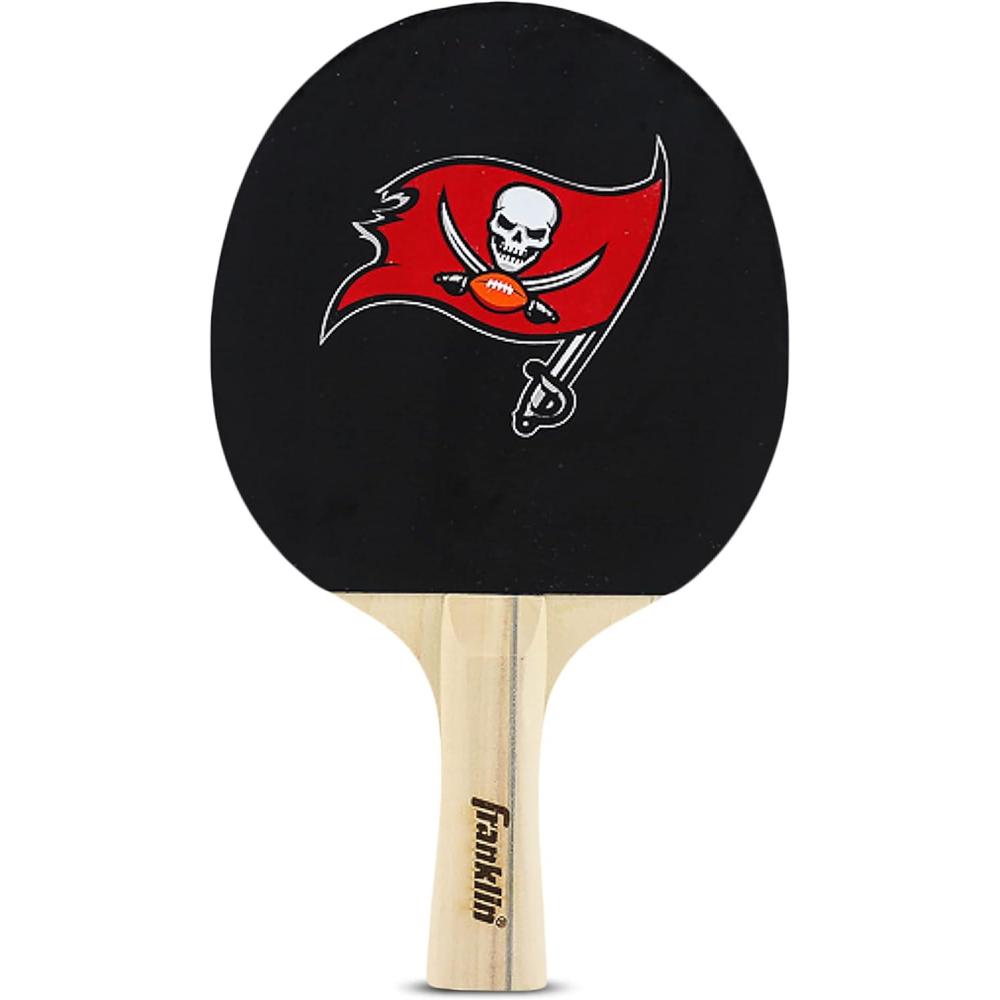 imageFranklin Sports NFL Table Tennis Paddle  Official Team Logos and Colors  Fun Game Room AccessoriesTampa Bay Buccaneers