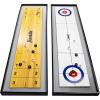 imageFranklin Sports 2in1 Shuffleboard Table and Curling Set  Portable Tabletop Set Includes 8 Rolling Mini Pucks  45quot