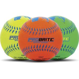 Franklin Sports – Pro Brite – Neon Rubber Teeball – MLB – Youth Tball – Baseball + Softball – Indoor & Outdoor Use(3 pack)