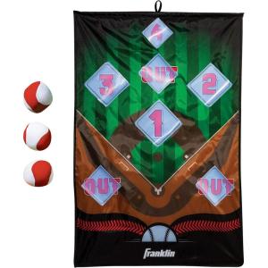 Franklin Sports MLB and NFL Target Toss Game – Kids Over The Door Mini Throwing Game – Perfect Indoor Toy for Kids(Baseball)