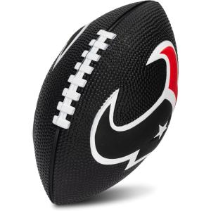 Franklin Sports NFL Football – Kids Foam Football – Soft Junior Size 8.5″ Ball with 3D Logos – Perfect for Gameday + Tailgates(Houston Texans)