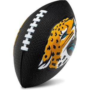 Franklin Sports NFL Football – Kids Foam Football – Soft Junior Size 8.5″ Ball with 3D Logos – Perfect for Gameday + Tailgates(Jacksonville Jaguars)